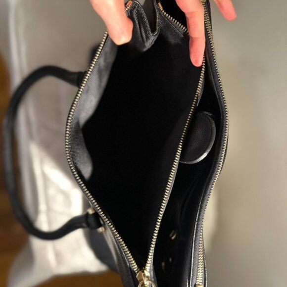 FURLA Black Leather Tote Bag - Picture 5 of 8